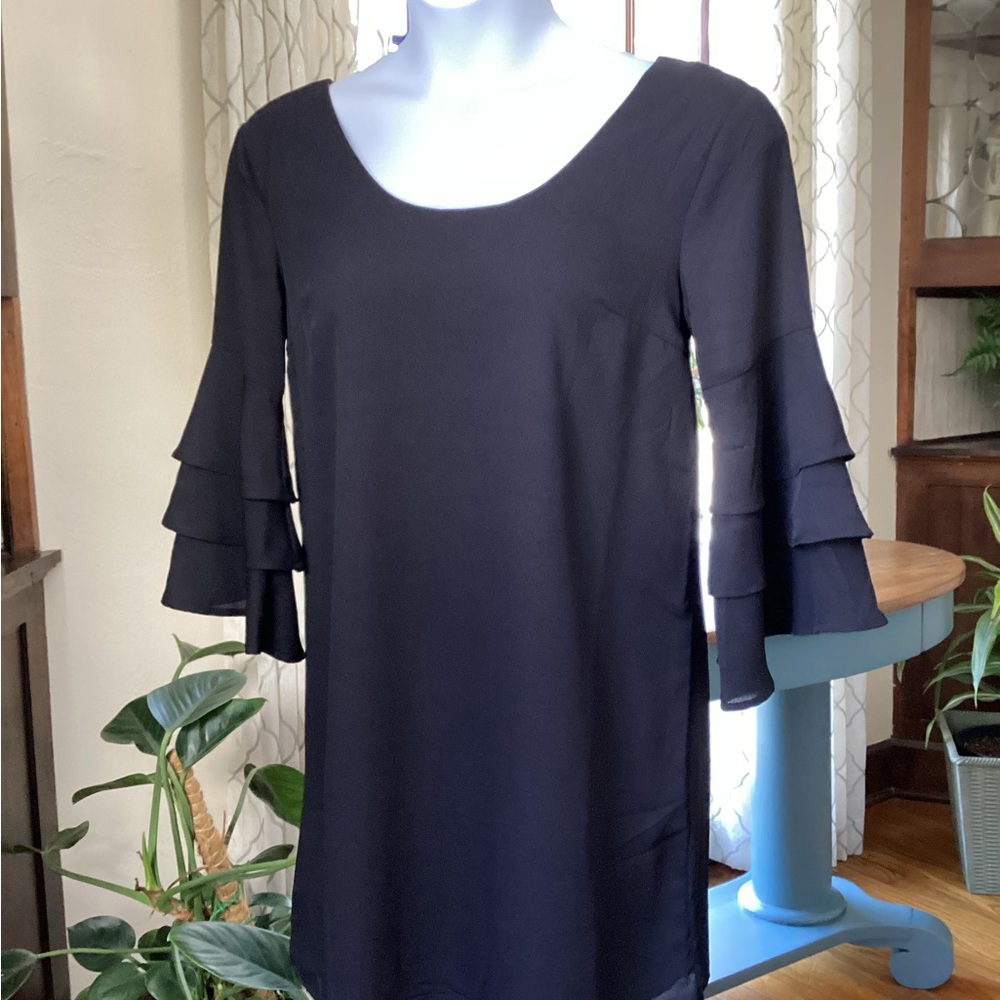 Francesca’s Miami LBD Dress with Ruffle Detail NWT M